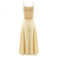 Women Clothing Western Classic All Match Tie Backless Dress