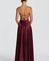 Satin Back Laced Dress