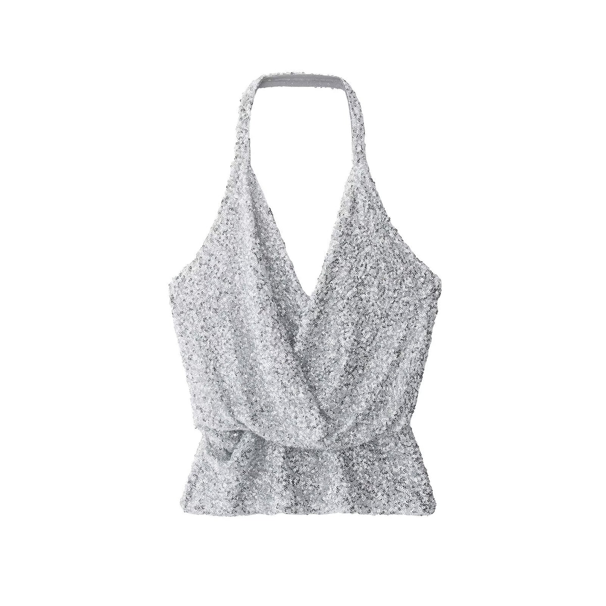 Sequin Halter Top