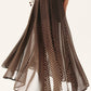 Women Clothing Spring Fashionable Elegant Polka Dot Midi Skirt