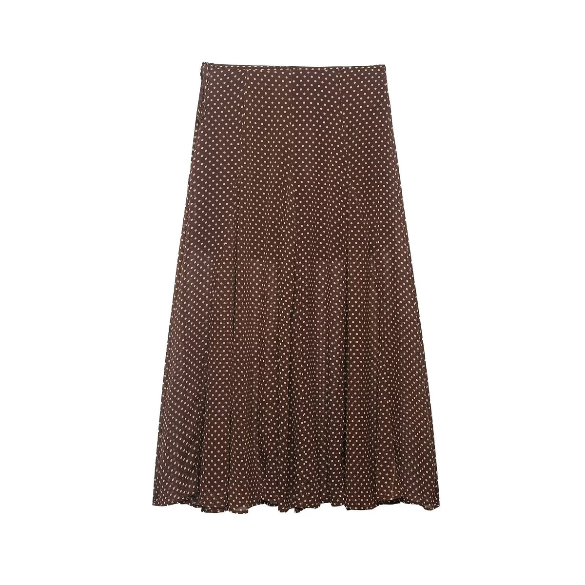 Polka Dot Midi Skirt