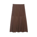 Polka Dot Midi Skirt