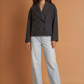Autumn Double Breasted Blended Double Row Ornament Short Coat