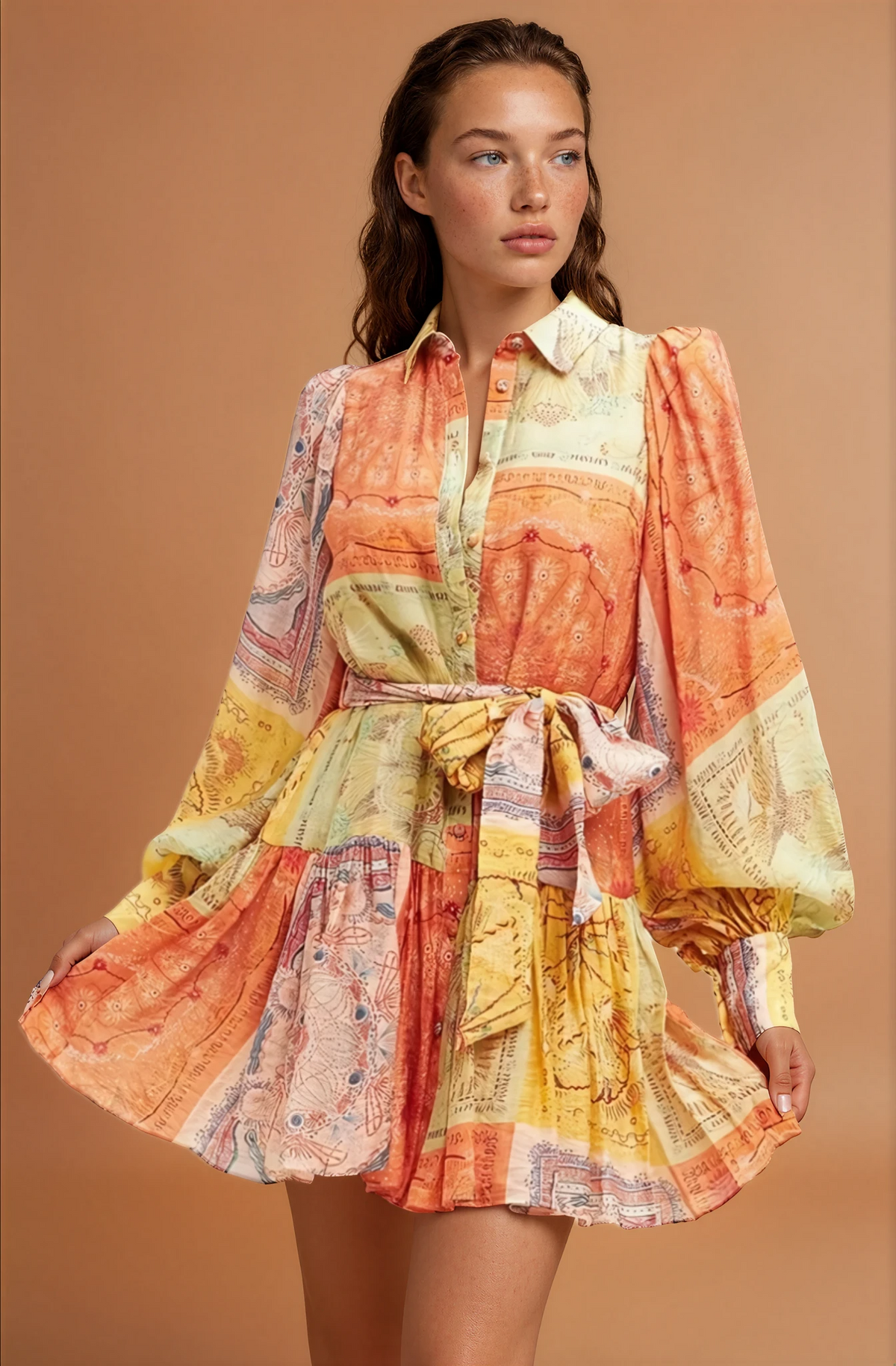 Asha Solstice Belted Dress