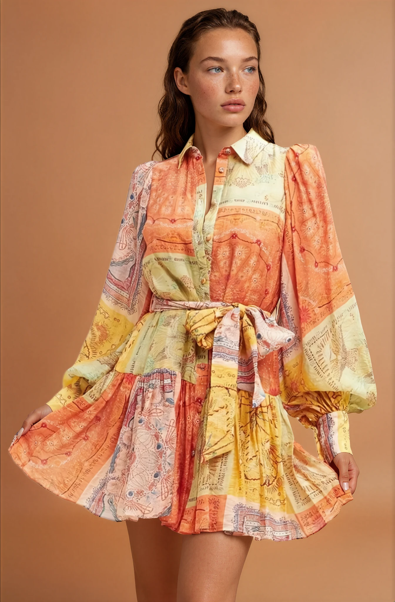 Asha Solstice Belted Dress