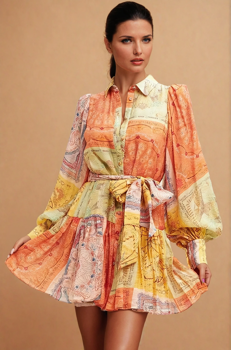 Asha Solstice Belted Dress