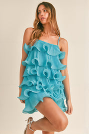 Anna Ruffle Aqua Mini