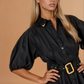 Elia Black Puff Sleeve Dress