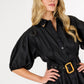 Elia Black Puff Sleeve Dress