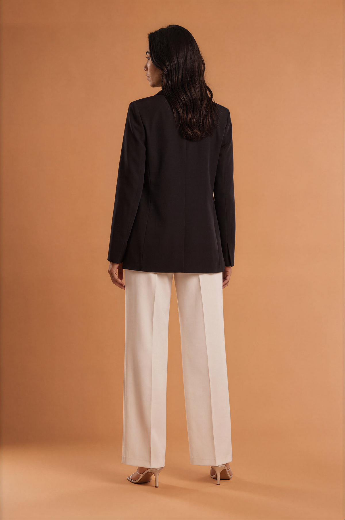 Silk Satin Padded Blazer