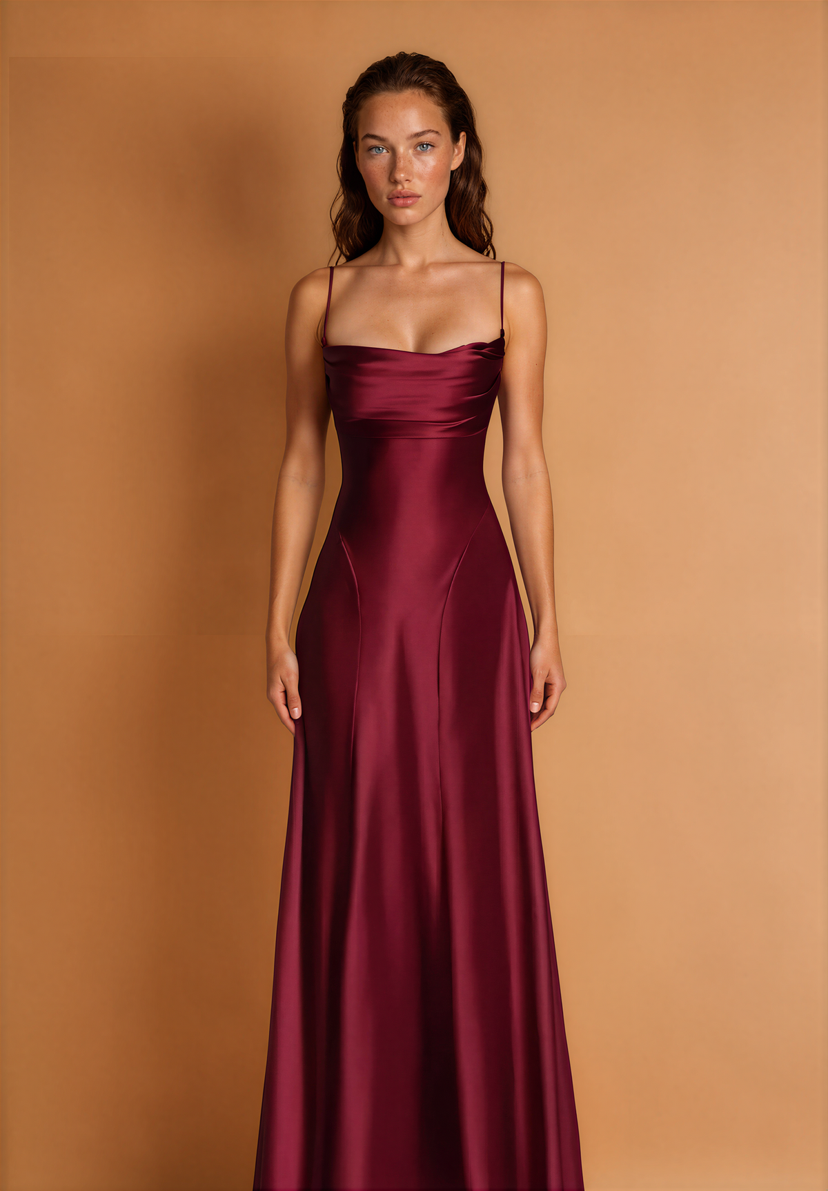 Satin Back Laced Dress