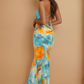 Haylee Sunset Blue Maxi Dress