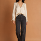 Wrinkle Effect Slim Shirt