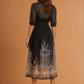 Rosa Sheer Black Floral
