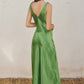 Ibiza Green Satin Dress