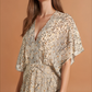 Camille Beige Print Maxi