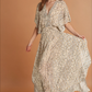 Camille Beige Print Maxi