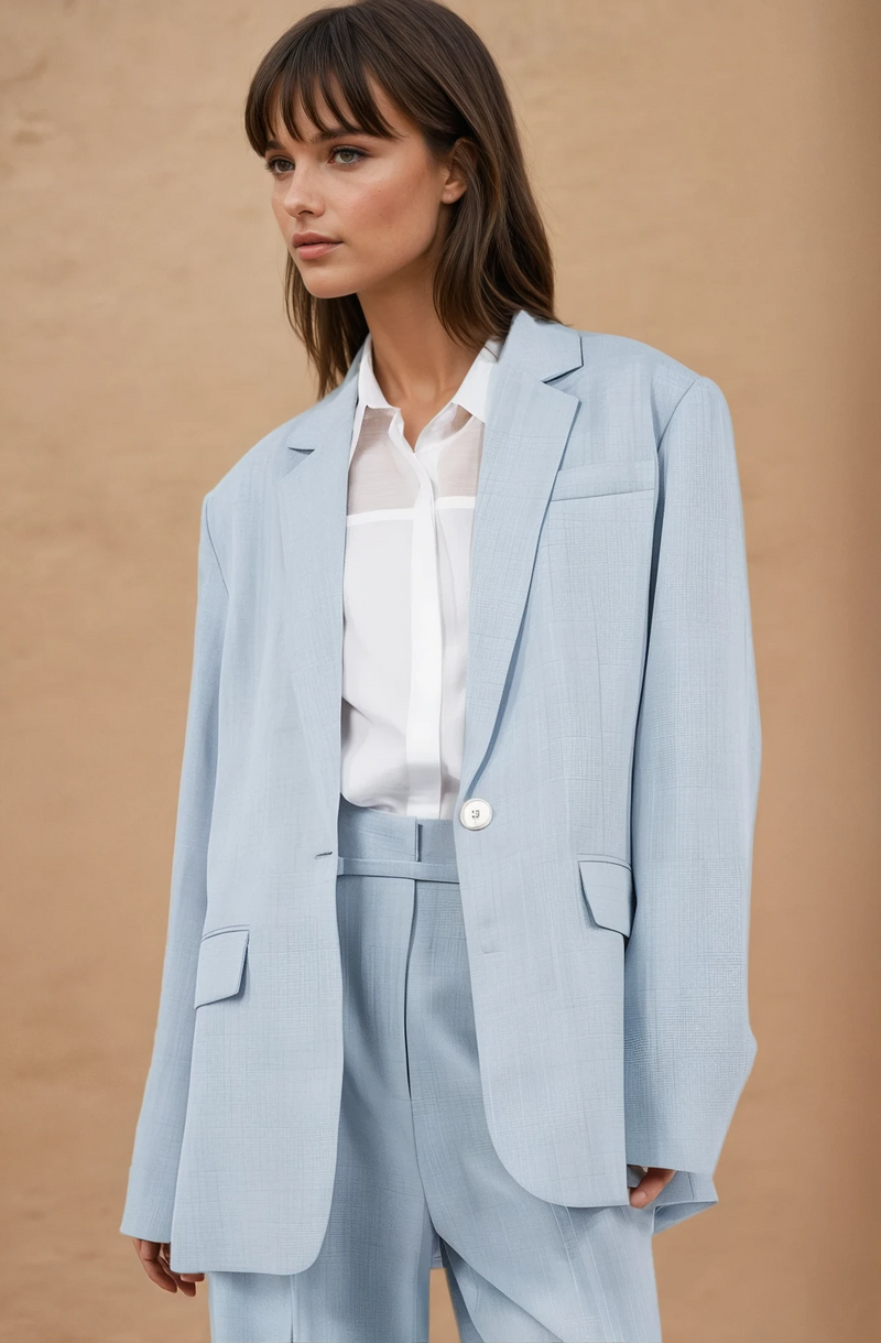Chambray Classic Blazer
