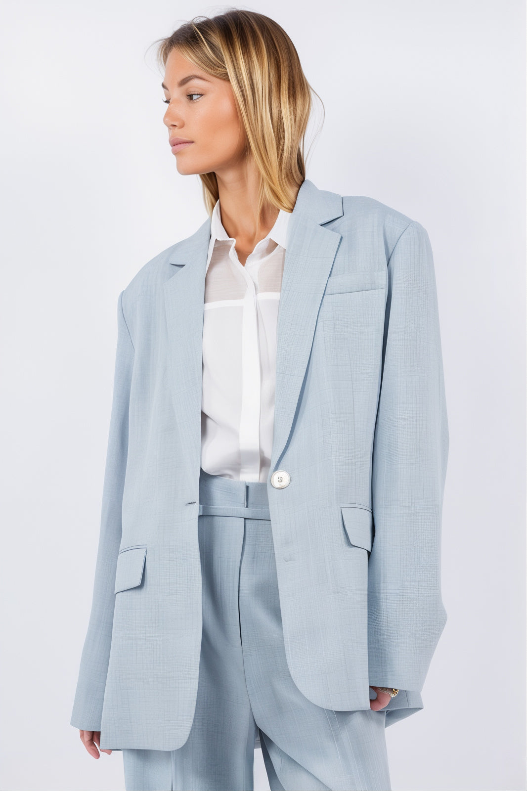 Chambray Classic Blazer