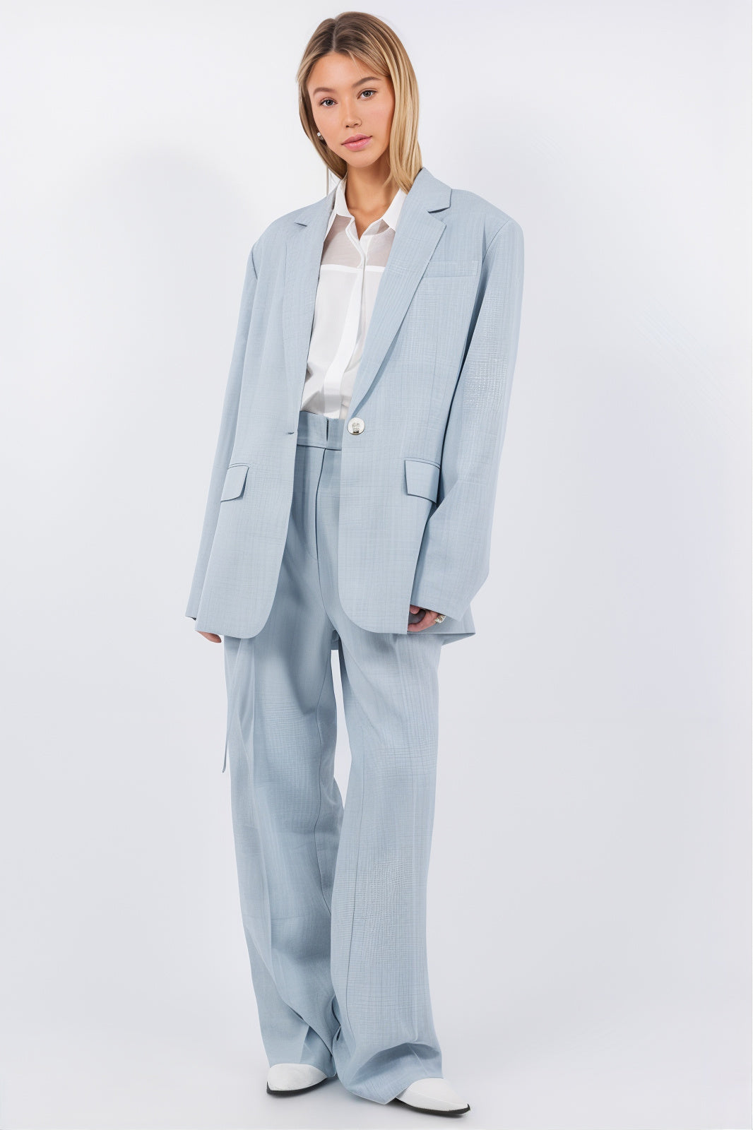Chambray Classic Blazer