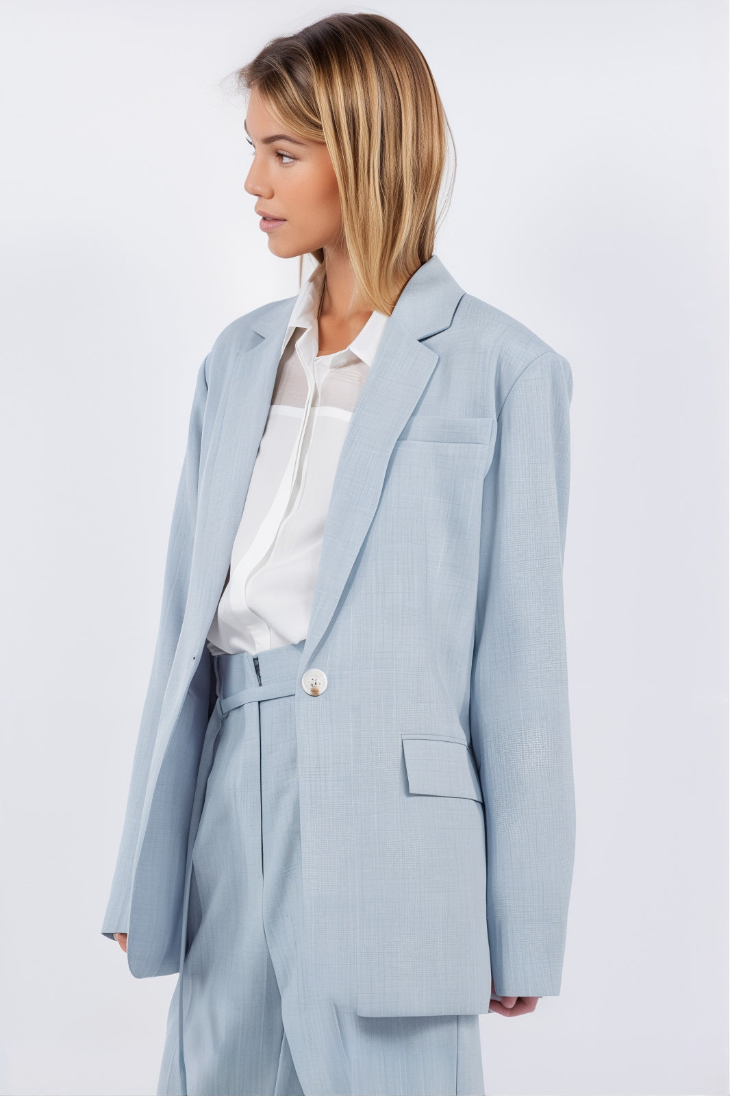 Chambray Classic Blazer