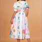 Mosaic Print Midi Dress