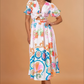 Mosaic Print Midi Dress