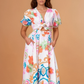 Mosaic Print Midi Dress