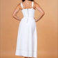 Van Sweetheart Neckline Midi Dress
