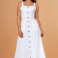 Van Sweetheart Neckline Midi Dress