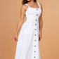 Van Sweetheart Neckline Midi Dress
