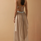 Alexis Blue- Sand Cream V Neck Maxi