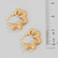Coiled Metallic Spiral Hoop Earrings