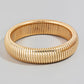 Thick Elastic Metallic Bangle Bracelet