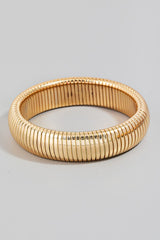 Thick Elastic Metallic Bangle Bracelet