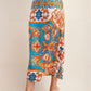 Madrid Satin Midi Skirt