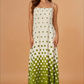 Mae Green Spotted Maxi Dress