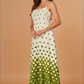 Mae Green Spotted Maxi Dress