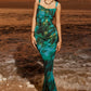 Camille Midi Cabana Green Maxi Dress