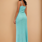 Summer Aqua Knit Maxi Dress
