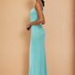 Summer Aqua Knit Maxi Dress