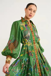 Arabella Peacock Summer Light Print Dress