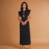Lizzy Elevated Black Midi