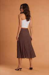 Polka Dot Midi Skirt