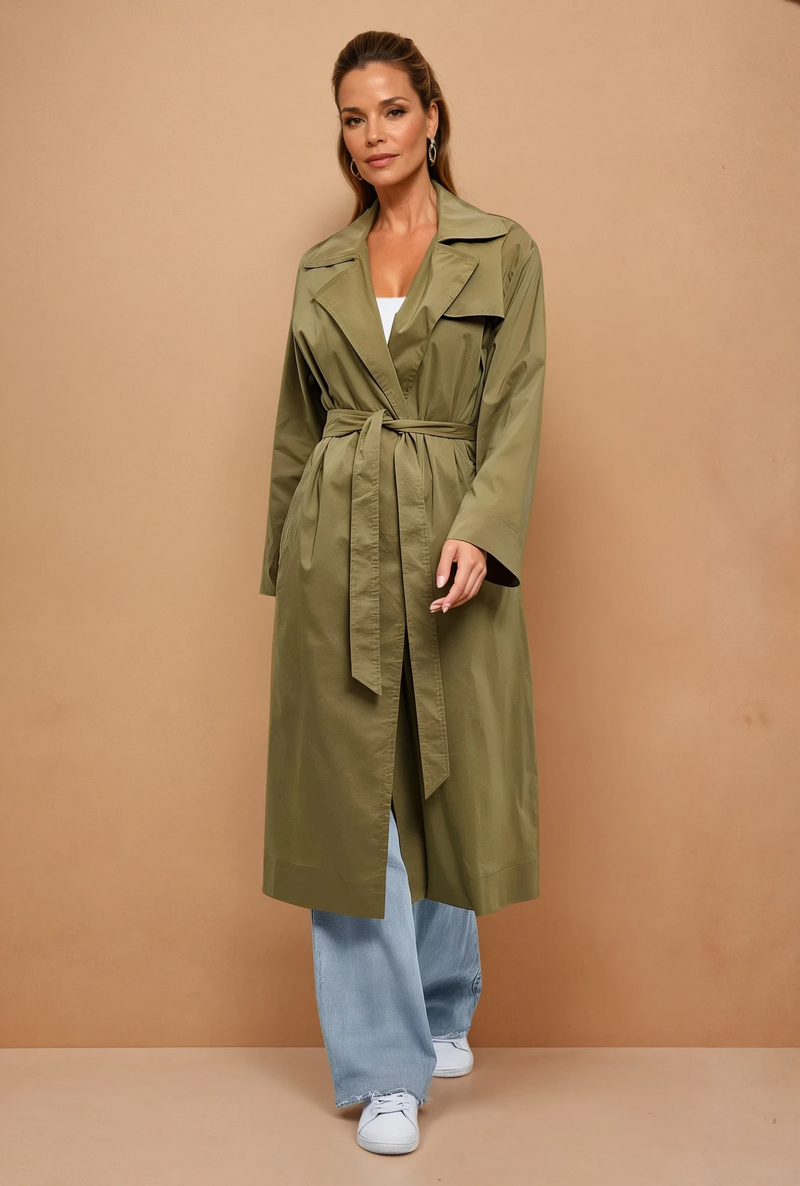 Gille Khaki Trench Coat