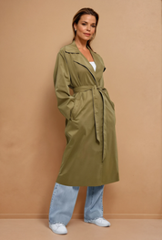 Gille Khaki Trench Coat