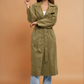 Gille Khaki Trench Coat