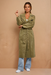 Gille Khaki Trench Coat