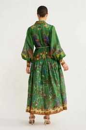 Arabella Peacock Summer Light Print Dress