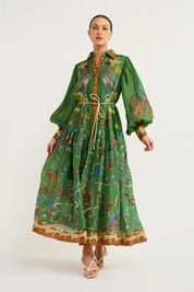 Arabella Peacock Summer Light Print Dress